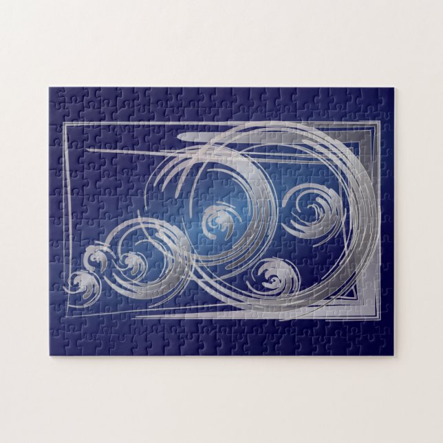 Gesenkelte Fibonacci-Kreise Puzzle (Horizontal)