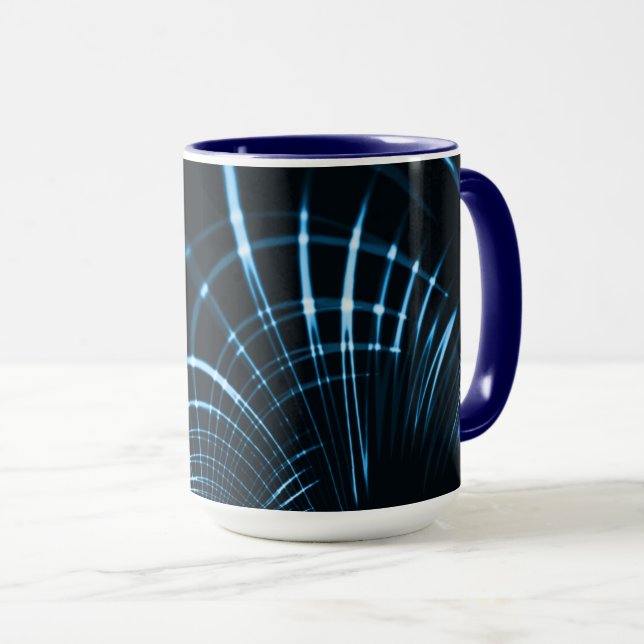 Gesenkelte, scharfe Krallen oder Dornen, royblau Tasse (VorderseiteRechts)