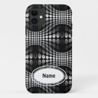 Gesenkte Waves Tapete schwarz-weiß