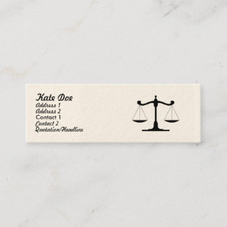 Gesetz Businesscard dünn Mini Visitenkarte