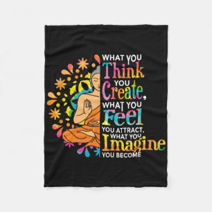 Gesetz der Anziehung Manifestation Buddha Meditati Fleecedecke