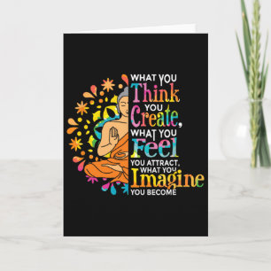 Gesetz der Anziehung Manifestation Buddha Meditati Karte