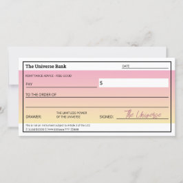 Gesetz der Attraktion Niedlich rosa Karo Flachkart