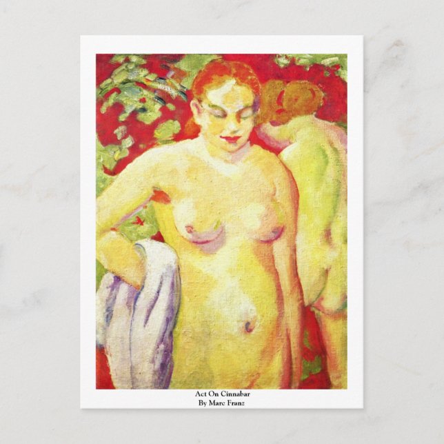 Gesetz über Cinnabar von Marc Franz Postkarte (Vorderseite)