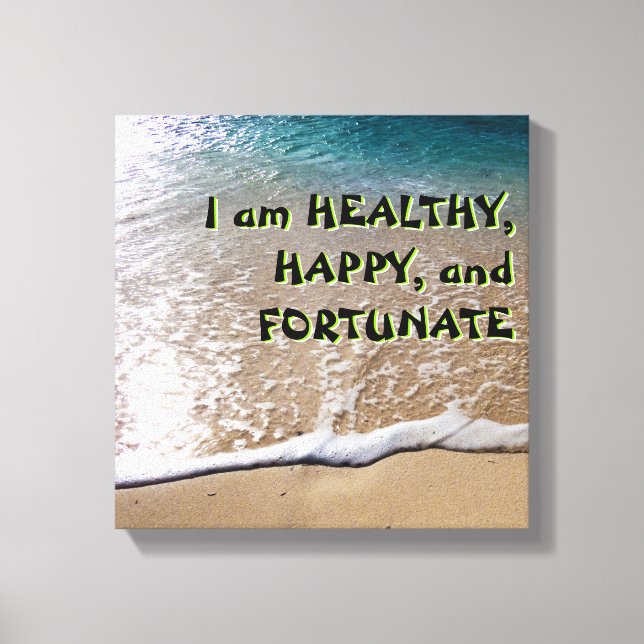 Gesetz von Attraction Beach Leinwanddruck (Vorderseite)