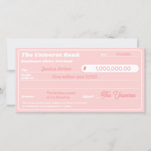 Gesetz zur Anziehung Niedlicher rosa Manifestation