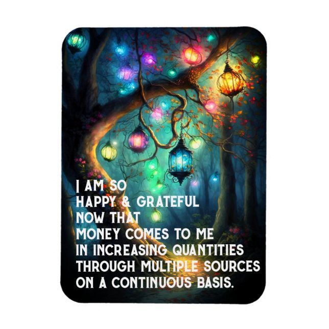 Gesetz zur Anziehung von Geld Manifestation Quoten Magnet (Vertikal)