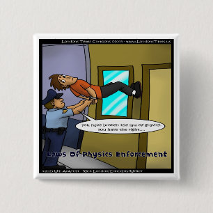 Gesetze für Physik & Gravity Funny Gifts & T-Shirt Button