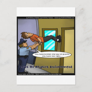 Gesetze für Physik & Gravity Funny Gifts & T-Shirt Postkarte
