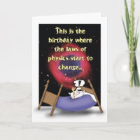 Gesetze Physik-der humorvollen Geburtstags-Karte