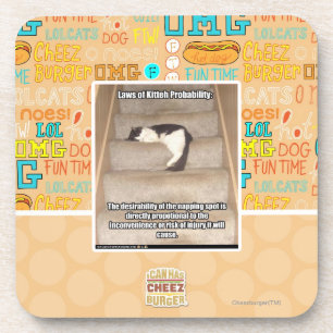 Gesetze von Kitteh Wahrscheinlichkeit Getränkeuntersetzer