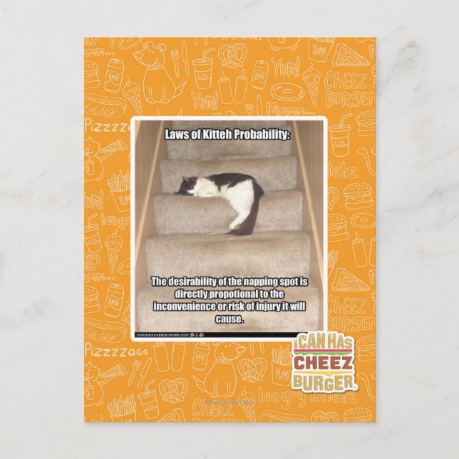 Gesetze zur Wahrscheinlichkeit des Kitts Postkarte (Vorderseite)