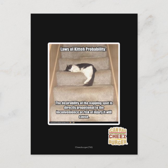 Gesetze zur Wahrscheinlichkeit des Kitts Postkarte (Vorderseite)
