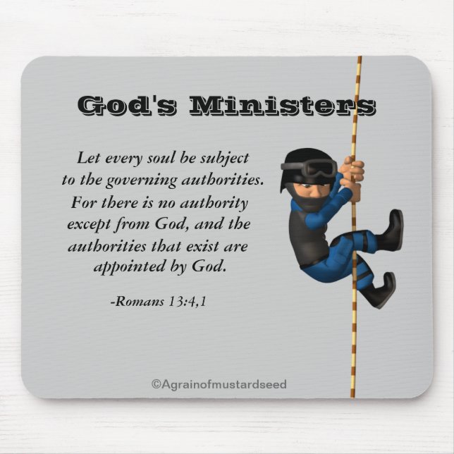 Gesetzesvollstreckung Gottes Minister Mousepad (Vorne)