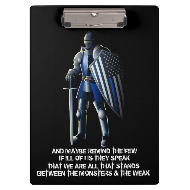 Gesetzesvollstreckung-Klemmbrett Klemmbrett (Vorderseite)