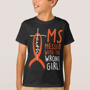 Gesetzt mit der falschen Girl-Multiple Sklerose T-Shirt