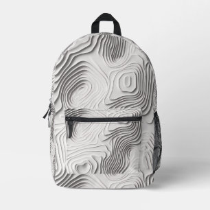 Gesichertes topographisches Muster Bedruckter Rucksack
