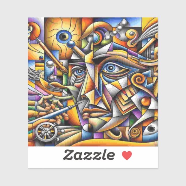 Gesicht Aufkleber (Blatt)