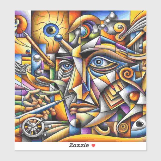 Gesicht Aufkleber (Blatt)