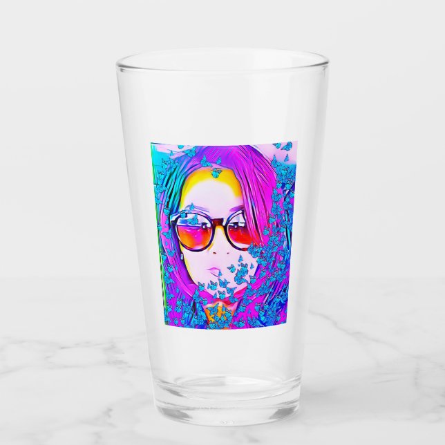 GESICHT "BARBIE " GEBEN GLAS (Vorderseite)