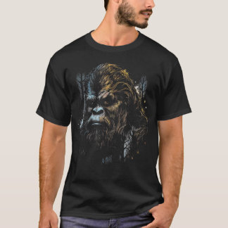 Gesicht Bigfoo Sasquatch T-Shirt