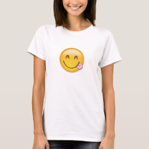 Gesicht, das köstliche Nahrung Emoji Savouring ist T-Shirt