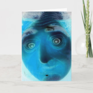 Gesicht der Furcht-Gruß-Karte, befürchten mich Karte