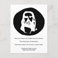 Gesicht der optischen Illusion der Postkarte