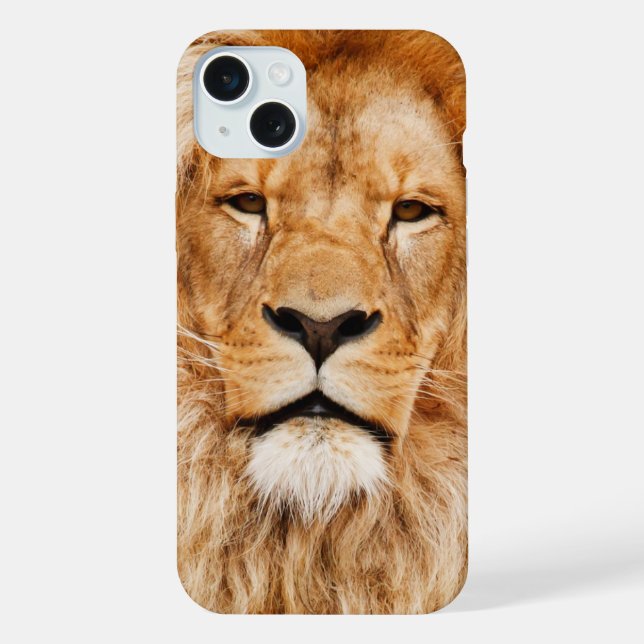 Gesicht des Löwen iPhone Hülle (Rückseite)