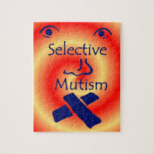 Gesicht des selektiven Mutismus-Puzzles Puzzle