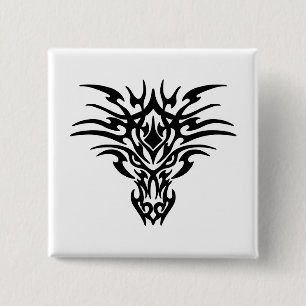 Gesicht-Dragon-Tattoo Button