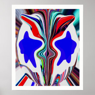 Gesicht einer Alien Poster