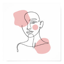 Gesicht einer Frau Linienkunst