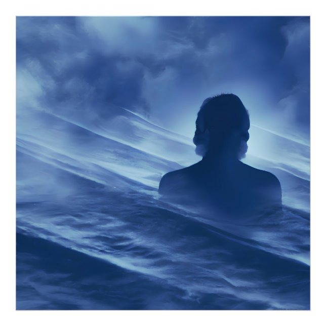 Gesicht es allein fotodruck (Vorne)