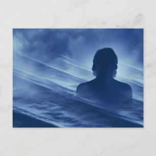 Gesicht es allein postkarte