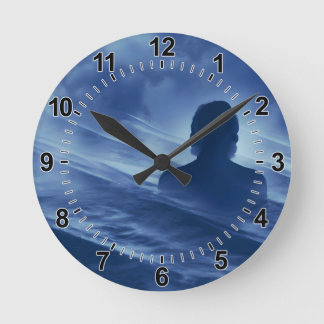 Gesicht es allein runde wanduhr