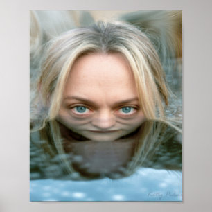 "Gesicht im Wasser" Art Poster Print Katty Pulsar