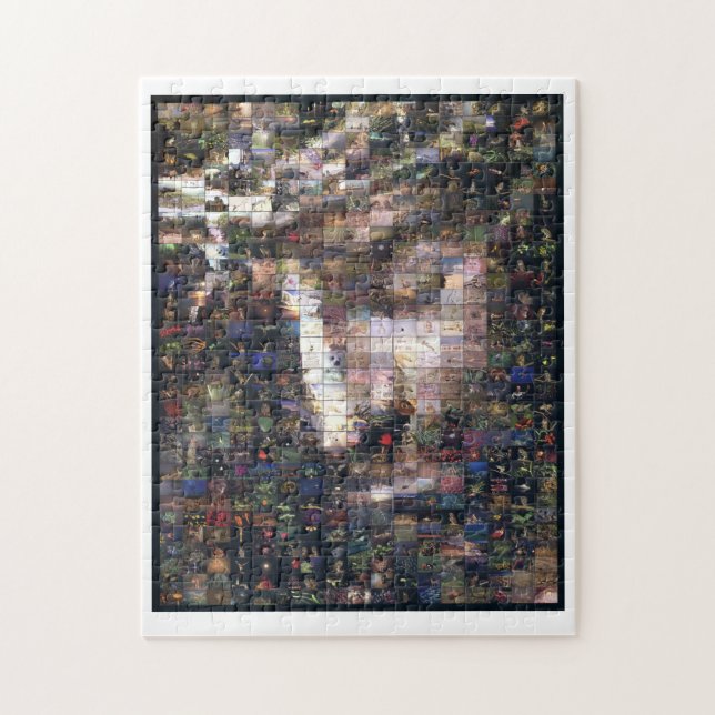 Gesicht Jesu Agrainofmustardseed.com Puzzle (Vertikal)