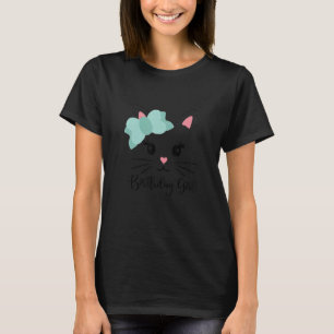 Gesicht Katze Königin lächeln Katze süß Kinder Mäd T-Shirt
