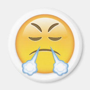 Gesicht mit Blick auf den Triumph Emoji Magnet