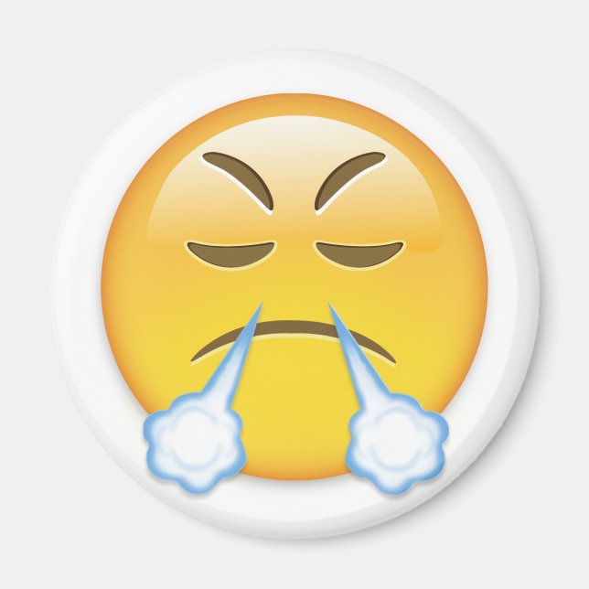 Gesicht mit Blick auf den Triumph Emoji Magnet (Vorne)