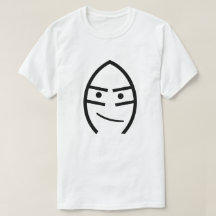 Gesicht mit einem Lächeln, weiß