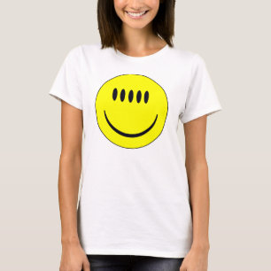 Gesicht mit fünf Augen Lustiges T-Shirt
