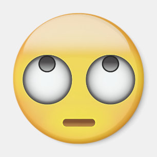 Gesicht mit Rollen mustert Emoji Magnet