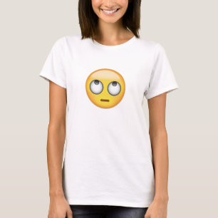 Gesicht mit Rollen mustert Emoji T-Shirt