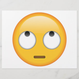 Gesicht mit rollenden Augen - Emoji Flyer