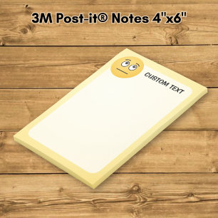 Gesicht mit rollenden Augen Post-it Klebezettel