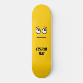 Gesicht mit rollenden Augen Skateboard