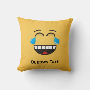 Gesicht mit Tränen des Joy Throw Kissen