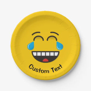 Gesicht mit Tränen von Joy Paper Plate Pappteller